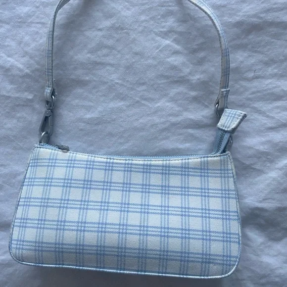brandy melville white and blue shoulder bag - Picture 2 of 3